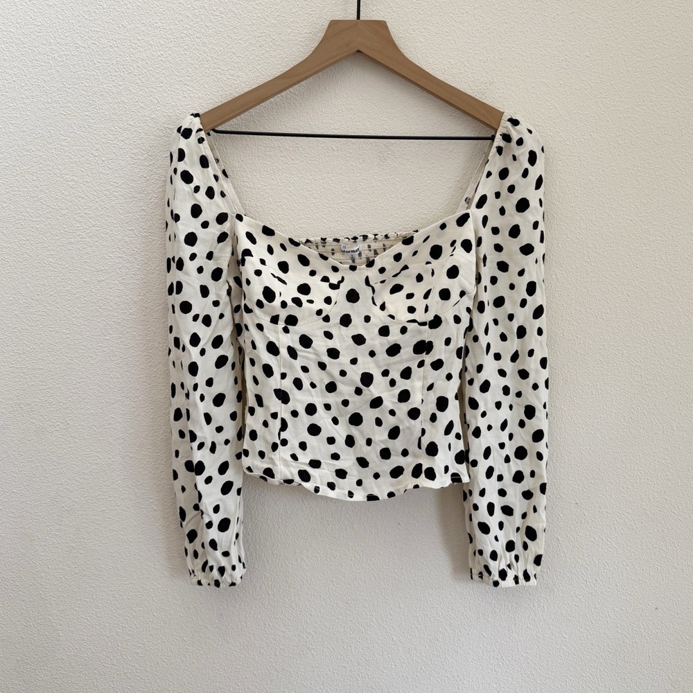 Reformation Reign Top in Ink Blot Size 2 - Picture 2 of 6